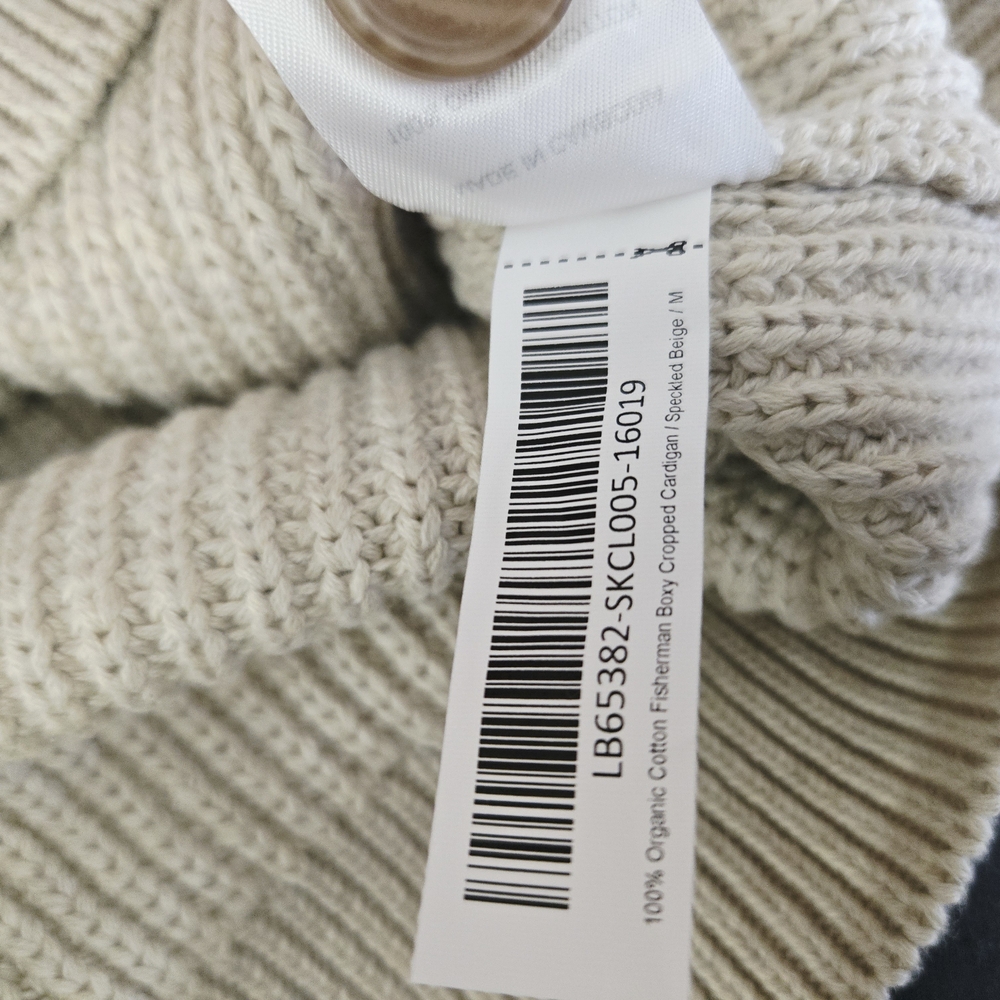 Quince 100% CottonWomen's Cream Cardigan Sweater - Picture 5 of 5